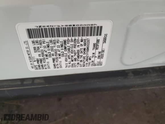 2011 Nissan Murano with VIN JN8AZ1FY8BW002287, listed as a Copart auction lot 66268995 with Not provided miles and Salvage title. Bid and sale history available at DreamBid. Image 13.