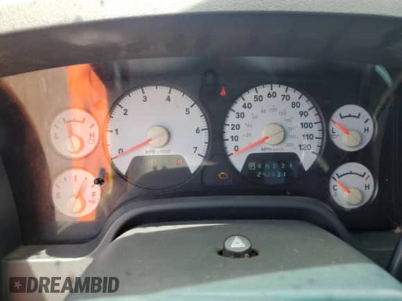 2008 Dodge 1500 ST with VIN 1D7HU16288J111929, listed as a Copart auction lot 60738545 with 242,831 mi miles and Salvage title. Bid and sale history available at DreamBid. Image 9.