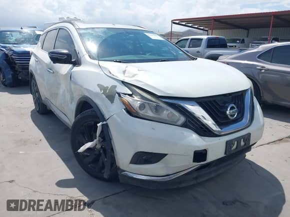 2017 Nissan Murano SV с VIN 5N1AZ2MG2HN161067, выставлен на аукционе IAAI как лот 43307407 с пробегом 177 992 миль миль и . История ставок и продаж доступна на DreamBid. Изображение 1.
