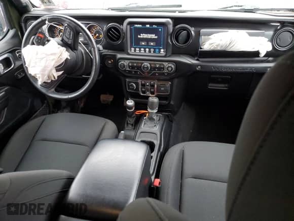 2021 Jeep Wrangler Unlimited Sport S with VIN 1C4HJXDN3MW776222, listed as a Copart auction lot 49996875 with 44,080 mi miles and Salvage title. Bid and sale history available at DreamBid. Image 8.