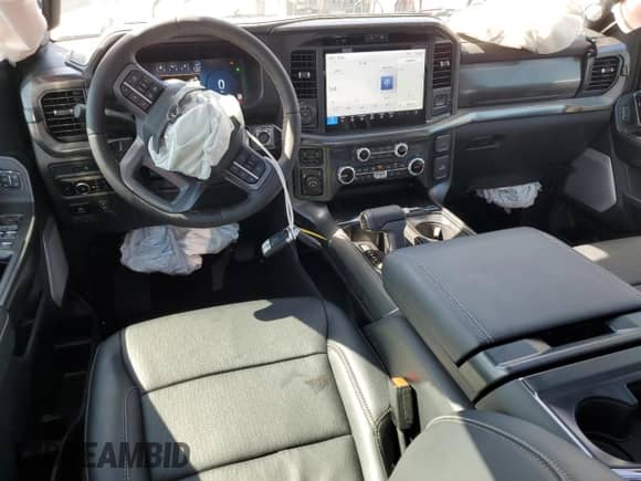 2025 Ford F-150 Lariat with VIN 1FTFW5L81SFB62923, listed as a Copart auction lot 69744715 with 93 mi miles and Salvage title. Bid and sale history available at DreamBid. Image 8.