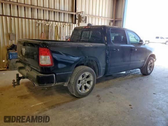 2019 Ram 1500 Big Horn with VIN 1C6RREFT1KN548839, listed as a Copart auction lot 65148555 with 111,103 mi miles and Clean title. Bid and sale history available at DreamBid. Image 3.