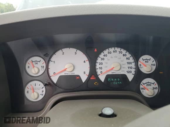 2009 Dodge RAM with VIN 3D3MX48L29G545944, listed as a Copart auction lot 80945355 with 110,299 mi miles and Salvage title. Bid and sale history available at DreamBid. Image 9.