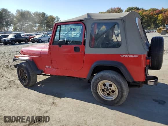 1993 Jeep Wrangler S с VIN 1J4FY19P2PP246553, выставлен на аукционе Copart как лот 77257954 с пробегом 188 373 миль миль и Чистый • Clean title. История ставок и продаж доступна на DreamBid. Изображение 2.