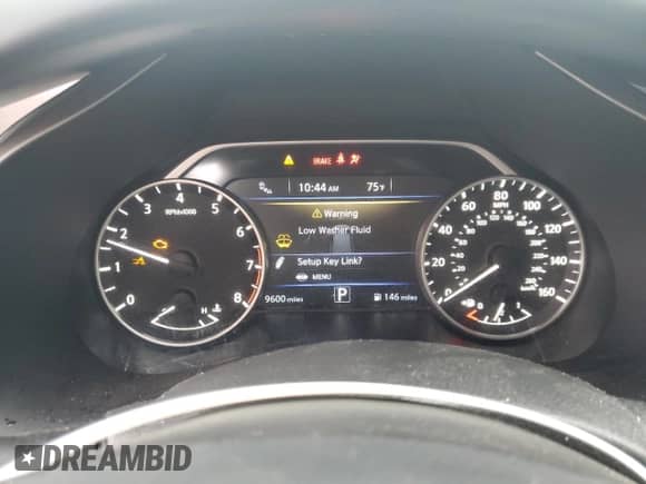 2024 Nissan Murano SV with VIN 5N1AZ2BS8RC102836, listed as a Copart auction lot 63328405 with 9,600 mi miles and Salvage title. Bid and sale history available at DreamBid. Image 9.