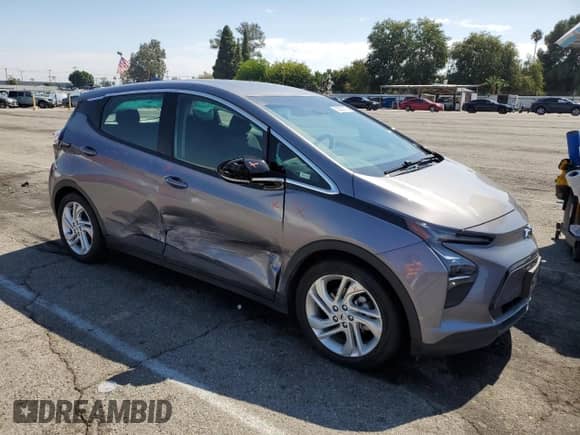 2023 Chevrolet Bolt EV 1LT with VIN 1G1FW6S06P4196000, listed as a Copart auction lot 82092375 with 43,061 mi miles and Salvage title. Bid and sale history available at DreamBid. Image 4.