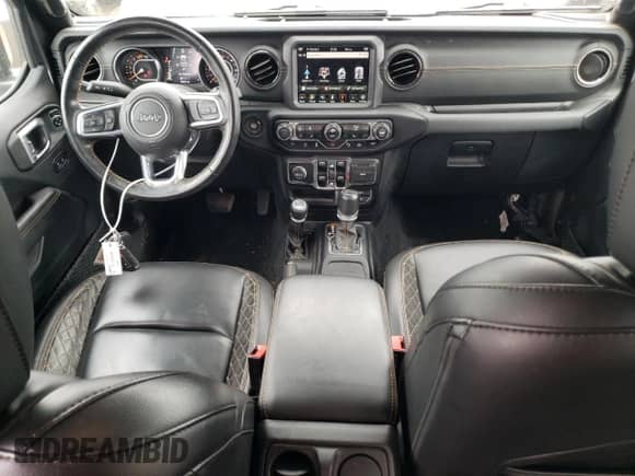 2021 Jeep Wrangler Unlimited Sahara with VIN 1C4HJXEN1MW518425, listed as a Copart auction lot 57680935 with 54,651 mi miles and Salvage title. Bid and sale history available at DreamBid. Image 8.