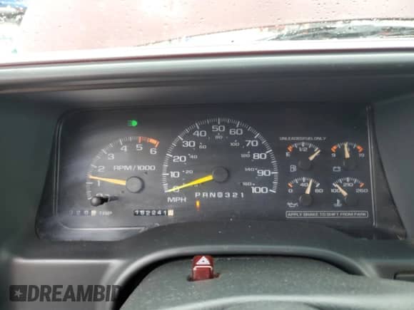1996 GMC Sierra 1500 z VIN 2GTEC19R8T1529807, wystawiony jako Copart lot #66665385 z przebiegiem 162 241 mil mil oraz Nie do naprawy • Non repairable. Historia ofert i sprzedaży dostępna na DreamBid. Obrazek 9.