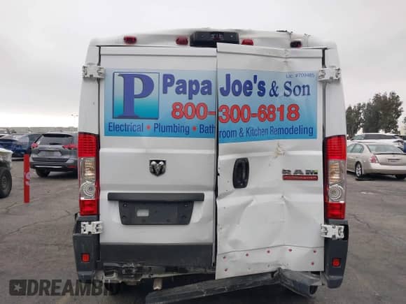 2017 Ram ProMaster Cargo с VIN 3C6TRVNG9HE524280, выставлен на аукционе IAAI как лот 43210724 с пробегом 62 597 миль миль и . История ставок и продаж доступна на DreamBid. Изображение 6.