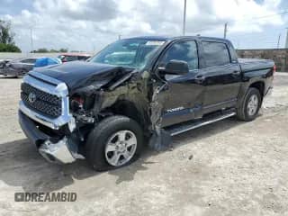 2020 Toyota Tundra SR5 with VIN 5TFDY5F13LX954213, listed as a Copart auction lot 65200365 with 40,542 mi miles and Salvage title. Bid and sale history available at DreamBid. Image 1.