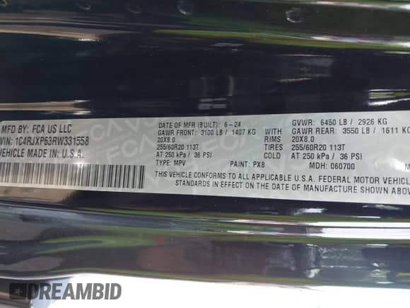 2024 Jeep Wrangler Sahara with VIN 1C4RJXP63RW331558, listed as a IAAI auction lot 43519934 with 21,359 mi miles and . Bid and sale history available at DreamBid. Image 9.