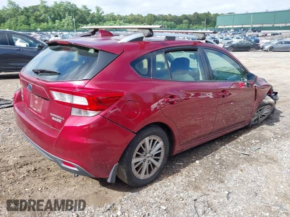 2017 Subaru Impreza Premium with VIN 4S3GTAB60H3709311, listed as a IAAI auction lot 42505531 with 129,835 mi miles and . Bid and sale history available at DreamBid. Image 4.