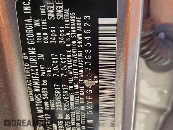 2018 Kia Sorento LX with VIN 5XYPG4A57JG354623, listed as a Copart auction lot 67295295 with 209,029 mi miles and Clean title. Bid and sale history available at DreamBid. Image 13.