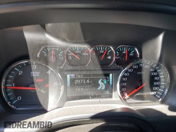 2014 Chevrolet Silverado 1500 LT with VIN 3GCUKREC1EG152276, listed as a Copart auction lot 83937285 with 105,532 mi miles and Salvage title. Bid and sale history available at DreamBid. Image 9.