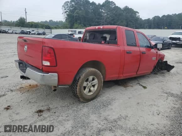 2018 Ram 1500 Tradesman z VIN 1C6RR6FG9JS340300, wystawiony jako Copart lot #69279745 z przebiegiem Nie podano mil oraz Szkoda całkowita • Salvage title. Historia ofert i sprzedaży dostępna na DreamBid. Obrazek 3.