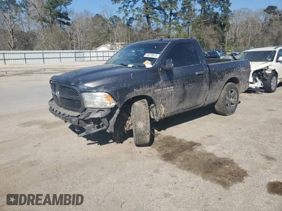 2015 Ram 1500 Express with VIN 3C6JR6AT4FG631268, listed as a Copart auction lot 48379515 with Not provided miles and Salvage title. Bid and sale history available at DreamBid. Image 1.