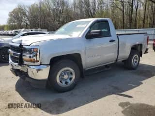 2018 Chevrolet Silverado 1500 Work Truck with VIN 1GCNKNEH3JZ174170, listed as a Copart auction lot 53508055 with 44,615 mi miles and Salvage title. Bid and sale history available at DreamBid. Image 1.