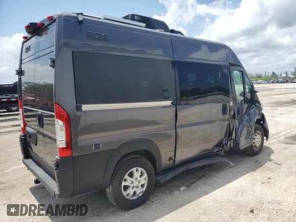 2023 Ram ProMaster Cargo z VIN 3C6LRVBGXPE505966, wystawiony jako Copart lot #58083655 z przebiegiem 6 702 mil mil oraz Szkoda całkowita • Salvage title. Historia ofert i sprzedaży dostępna na DreamBid. Obrazek 4.