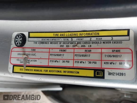 2008 Dodge Magnum SXT with VIN 2D4FV37V18H214391, listed as a IAAI auction lot 41608426 with 218,573 mi miles and . Bid and sale history available at DreamBid. Image 9.