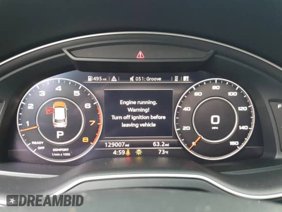 2017 Audi Q7 Premium Plus with VIN WA1LAAF72HD025498, listed as a Copart auction lot 81253685 with 129,007 mi miles and Clean title. Bid and sale history available at DreamBid. Image 9.