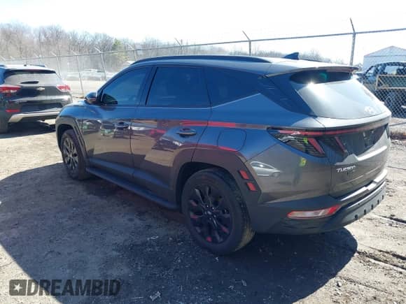 2023 Hyundai Tucson XRT with VIN KM8JFCAE6PU209966, listed as a IAAI auction lot 41761531 with 31,788 mi miles and . Bid and sale history available at DreamBid. Image 3.