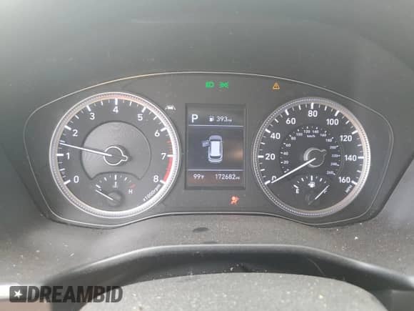 2019 Hyundai Santa Fe SE with VIN 5NMS23AD7KH014695, listed as a Copart auction lot 80692485 with 172,682 mi miles and Salvage title. Bid and sale history available at DreamBid. Image 9.
