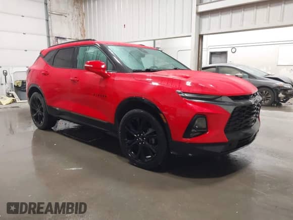 2020 Chevrolet Blazer RS with VIN 3GNKBKRS3LS582313, listed as a IAAI auction lot 41667611 with 47,059 mi miles and . Bid and sale history available at DreamBid. Image 1.