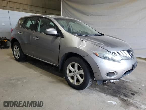 2009 Nissan Murano S with VIN JN8AZ18W49W205909, listed as a Copart auction lot 80009665 with 155,270 mi miles and Salvage title. Bid and sale history available at DreamBid. Image 4.