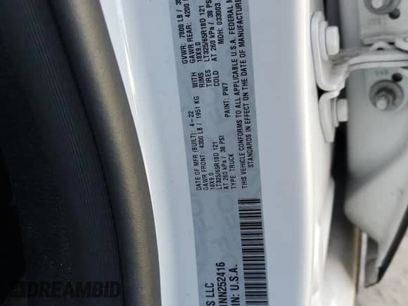 2022 Ram 1500 TRX с VIN 1C6SRFU91NN252416, выставлен на аукционе Copart как лот 85870095 с пробегом 64 500 миль миль и Списание • Salvage title. История ставок и продаж доступна на DreamBid. Изображение 12.