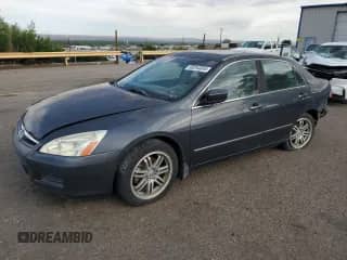 2006 Honda Accord EX-L с VIN 1HGCM65556A004509, выставлен на аукционе Copart как лот 60294005 с пробегом 147 567 миль миль и Списание • Salvage title. История ставок и продаж доступна на DreamBid. Изображение 1.