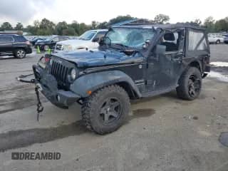 2015 Jeep Wrangler Sport with VIN 1C4AJWAG9FL752075, listed as a Copart auction lot 83936105 with 56,399 mi miles and Salvage title. Bid and sale history available at DreamBid. Image 1.
