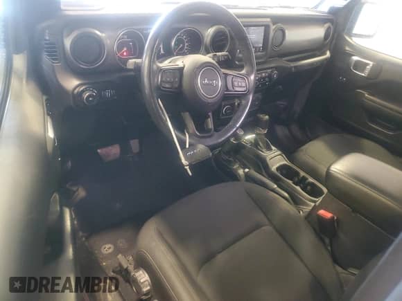 2021 Jeep Wrangler Sport S with VIN 1C4HJXAG7MW649964, listed as a Copart auction lot 59002685 with 106,065 mi miles and Salvage title. Bid and sale history available at DreamBid. Image 8.