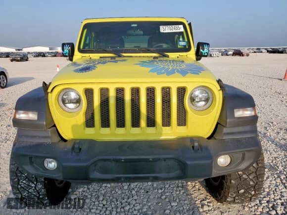 2023 Jeep Wrangler Sport S with VIN 1C4HJXDG9PW617307, listed as a Copart auction lot 57702455 with 45,620 mi miles and Salvage title. Bid and sale history available at DreamBid. Image 5.