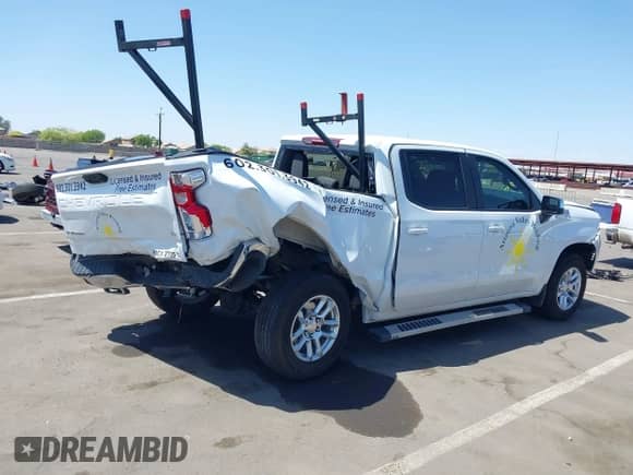2024 Chevrolet Silverado 1500 LT with VIN 3GCUDDE87RG234561, listed as a IAAI auction lot 42045349 with 24,771 mi miles and . Bid and sale history available at DreamBid. Image 4.