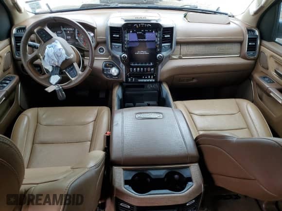 2020 Ram 1500 Longhorn with VIN 1C6SRFKTXLN136868, listed as a Copart auction lot 60429505 with 52,310 mi miles and Salvage title. Bid and sale history available at DreamBid. Image 8.