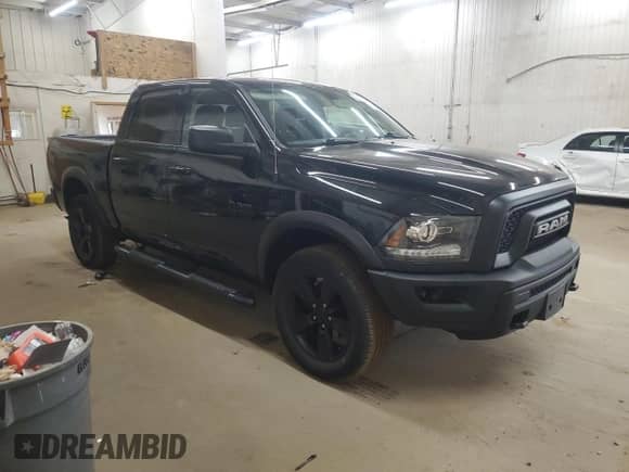 2019 Ram 1500 SLT with VIN 1C6RR7LG7KS671534, listed as a Copart auction lot 53096865 with 46,496 mi miles and Salvage title. Bid and sale history available at DreamBid. Image 4.