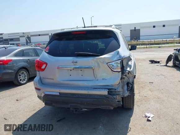 2018 Nissan Pathfinder SV with VIN 5N1DR2MN4JC621553, listed as a IAAI auction lot 43169667 with 229,281 mi miles and . Bid and sale history available at DreamBid. Image 17.