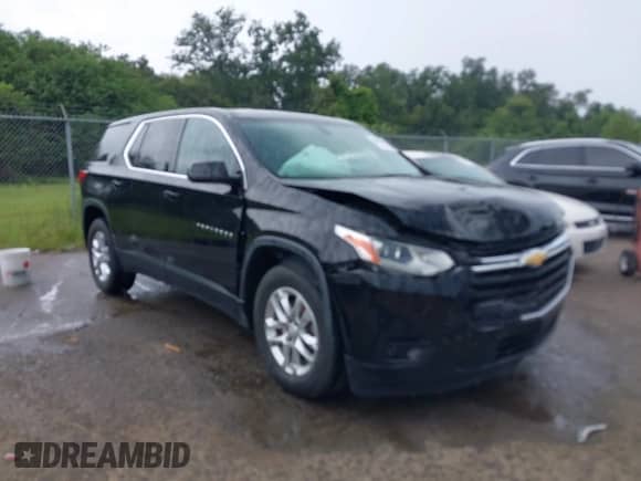 2019 Chevrolet Traverse LS with VIN 1GNERFKW8KJ314399, listed as a IAAI auction lot 43081660 with 113,164 mi miles and . Bid and sale history available at DreamBid. Image 1.