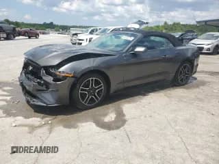 2018 Ford Mustang EcoBoost Premium with VIN 1FATP8UH2J5115460, listed as a Copart auction lot 61262275 with 129,297 mi miles and Salvage title. Bid and sale history available at DreamBid. Image 1.