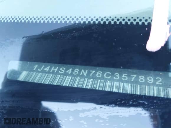 2006 Jeep Grand Cherokee Laredo with VIN 1J4HS48N76C357892, listed as a IAAI auction lot 41767752 with 142,734 mi miles and . Bid and sale history available at DreamBid. Image 9.