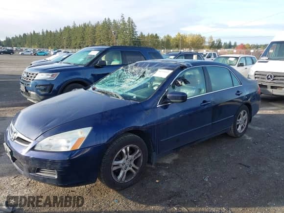 2007 Honda Accord EX-L with VIN 1HGCM56817A182406, listed as a IAAI auction lot 43472532 with 116,397 mi miles and . Bid and sale history available at DreamBid. Image 2.