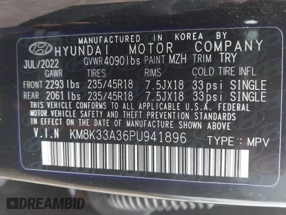 2023 Hyundai Kona N Line с VIN KM8K33A36PU941896, выставлен на аукционе IAAI как лот 42718426 с пробегом 36 871 миль миль и . История ставок и продаж доступна на DreamBid. Изображение 9.