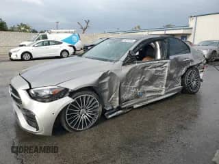 2023 Mercedes-Benz C 300 with VIN W1KAF4GB0PR150249, listed as a Copart auction lot 69274705 with 23,647 mi miles and Clean title. Bid and sale history available at DreamBid. Image 1.