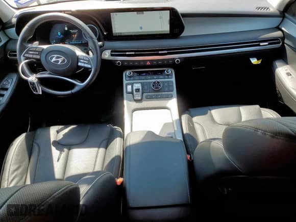 2023 Hyundai Palisade SEL with VIN KM8R4DGE2PU555230, listed as a Copart auction lot 71797545 with 35,699 mi miles and Salvage title. Bid and sale history available at DreamBid. Image 8.