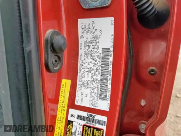 2011 Toyota Tacoma with VIN 5TFLU4EN5BX021398, listed as a Copart auction lot 81743975 with Not provided miles and Salvage title. Bid and sale history available at DreamBid. Image 12.