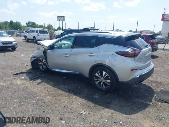 2020 Nissan Murano SV with VIN 5N1AZ2BS4LN139524, listed as a IAAI auction lot 42115414 with Not provided miles and . Bid and sale history available at DreamBid. Image 3.
