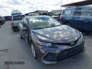 2024 Toyota Camry LE with VIN 4T1C11AK6RU862849, listed as a IAAI auction lot 43279716 with 38,306 mi miles and . Bid and sale history available at DreamBid. Image 1.
