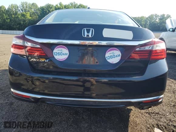 2016 Honda Accord EX-L with VIN 1HGCR2F90GA151236, listed as a Copart auction lot 63390475 with 51,099 mi miles and Salvage title. Bid and sale history available at DreamBid. Image 6.