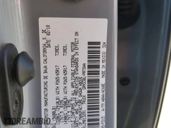 2018 Toyota Tacoma SR5 с VIN 3TMBZ5DN1JM013291, выставлен на аукционе Copart как лот 64250585 с пробегом 95 044 миль миль и Списание • Salvage title. История ставок и продаж доступна на DreamBid. Изображение 13.
