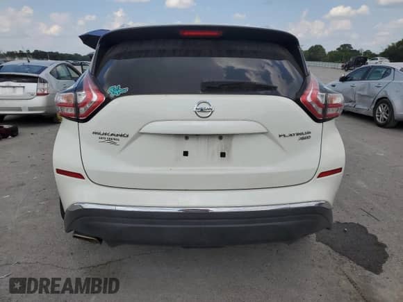 2017 Nissan Murano SL with VIN 5N1AZ2MHXHN200237, listed as a Copart auction lot 69740235 with 106,604 mi miles and Salvage title. Bid and sale history available at DreamBid. Image 6.